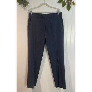 Michael Kors Mens Navy Dress Pants 33x30 Slim Fit